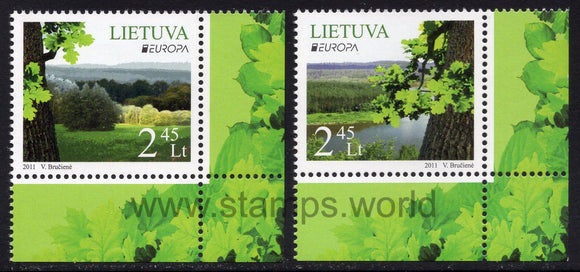 Lithuania. 2011 Europa. Forests. MNH
