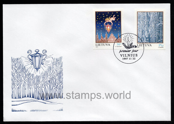Lithuania. 1997 Christmas and New Year. FDC