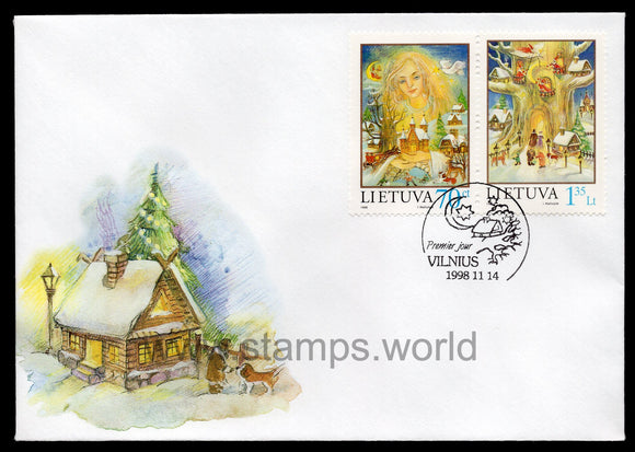 Lithuania. 1998 Christmas and New Year. FDC