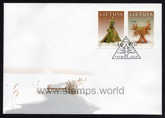 Lithuania. 2001 Christmas and New Year. FDC