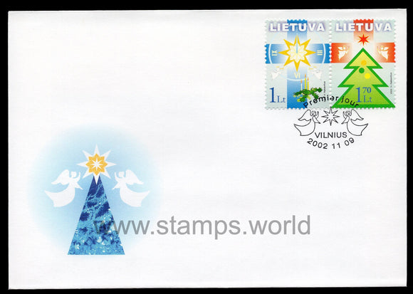 Lithuania. 2002 Christmas and New Year. FDC
