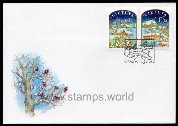 Lithuania. 2003 Christmas and New Year. FDC