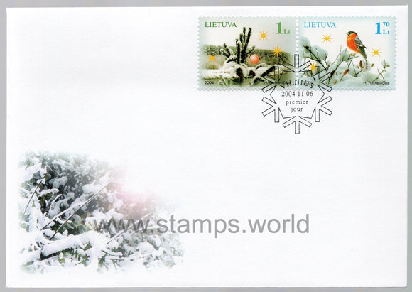 Lithuania. 2004 Christmas and New Year. FDC