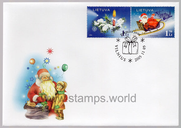 Lithuania. 2005 Christmas and New Year. FDC