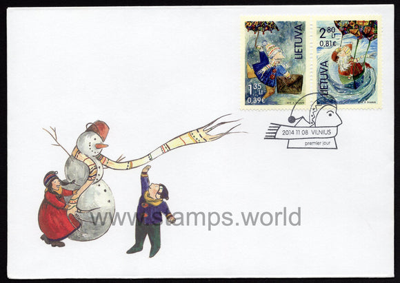 Lithuania. 2014 Christmas and New Year. FDC