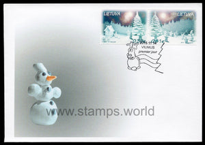 Lithuania. 2015 Christmas and New Year. FDC
