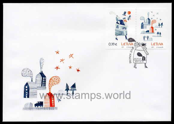 Lithuania. 2017 Christmas and New Year. FDC