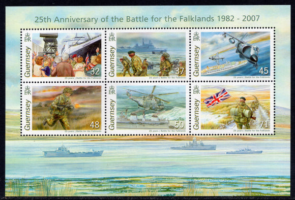 Guernsey. 2007 Battle for the Falklands. MNH