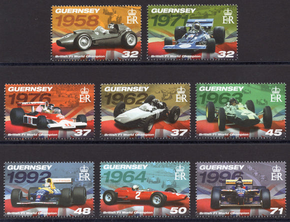 Guernsey. 2007 British Formula 1 World Champions. MNH