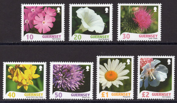 Guernsey. 2008 Flowers. Definitive. MNH
