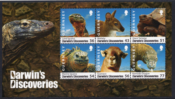 Guernsey. 2009 Darwin's Discoveries. MNH