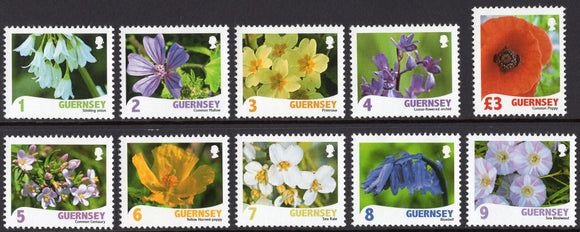 Guernsey. 2009 Flowers. Definitive stamps. MNH