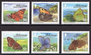 Alderney. 2008 Butterflies. MNH