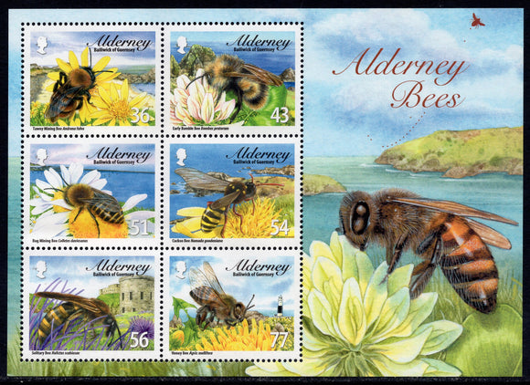 Alderney. 2009 Bees. MNH