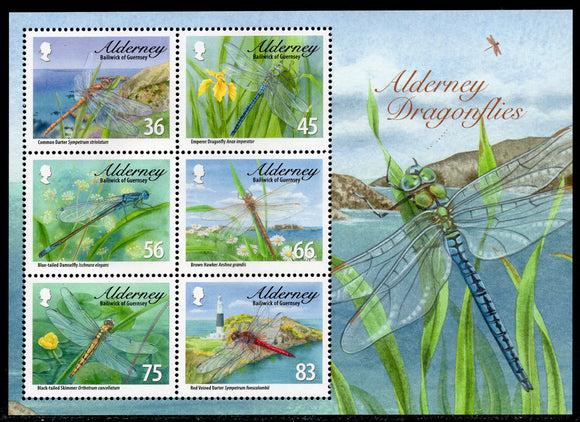 Alderney. 2010 Dragonflies. MNH