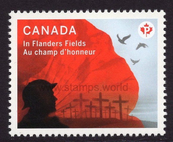 Canada. 2015 In Flanders Fields Poem. MNH