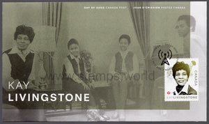 Canada. 2018 Black History. Kay Livingstone. FDC
