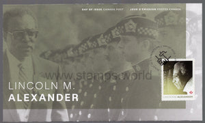 Canada. 2018 Black History. Lincoln Alexander. FDC