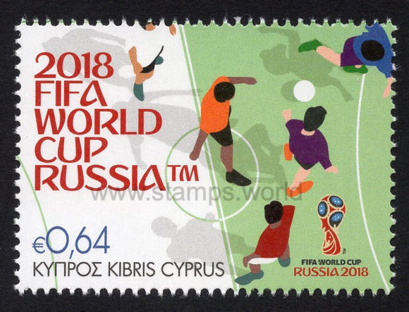 Cyprus. 2018 FIFA World Cup. Russia. MNH