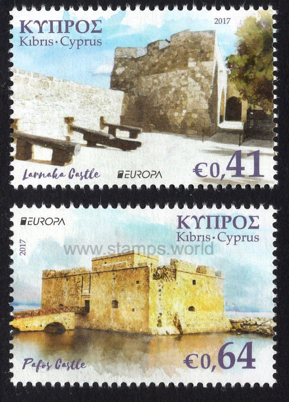 Cyprus. 2017 Europa. Castles. MNH