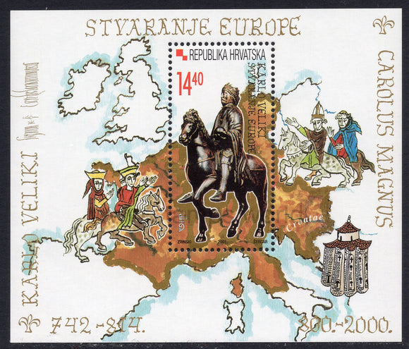 Croatia. 2001 Charles the Great. MNH