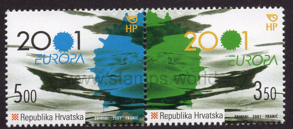 Croatia. 2001 Europa. Water. MNH