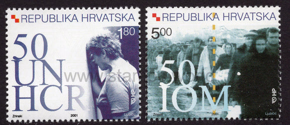 Croatia. 2001 50th Anniversary of UNHCR and IOM. MNH