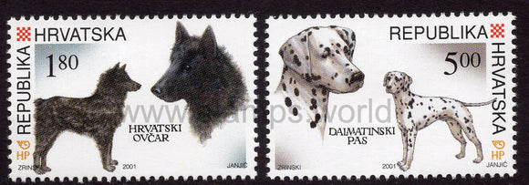 Croatia. 2001 Dogs. MNH