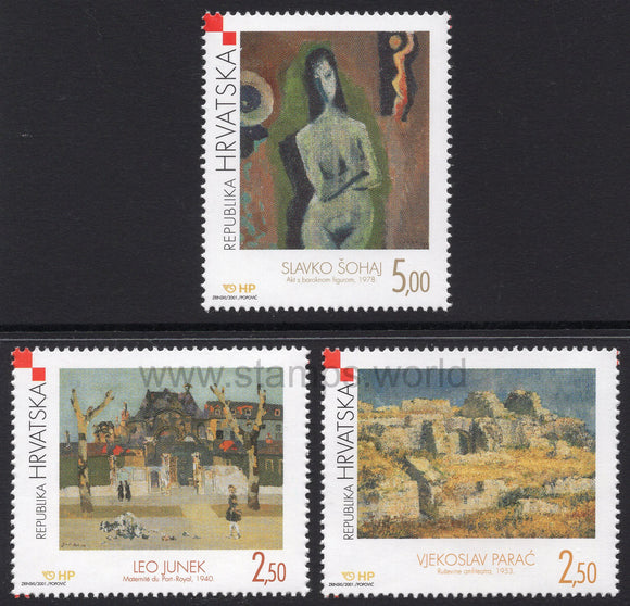 Croatia. 2001 Croatian Modern Painting. MNH