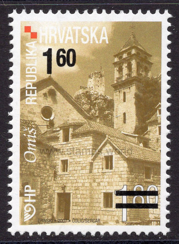 Croatia. 2010 Croatian Towns - Omis. Overprint. MNH