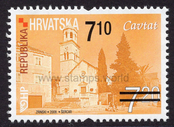 Croatia. 2010 Croatian Towns - Cavtat. Overprint. MNH