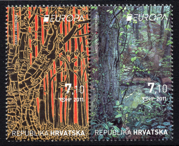Croatia. 2011 Europa. Forests. MNH