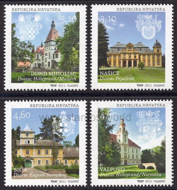 Croatia. 2011 Castles of Croatia. MNH