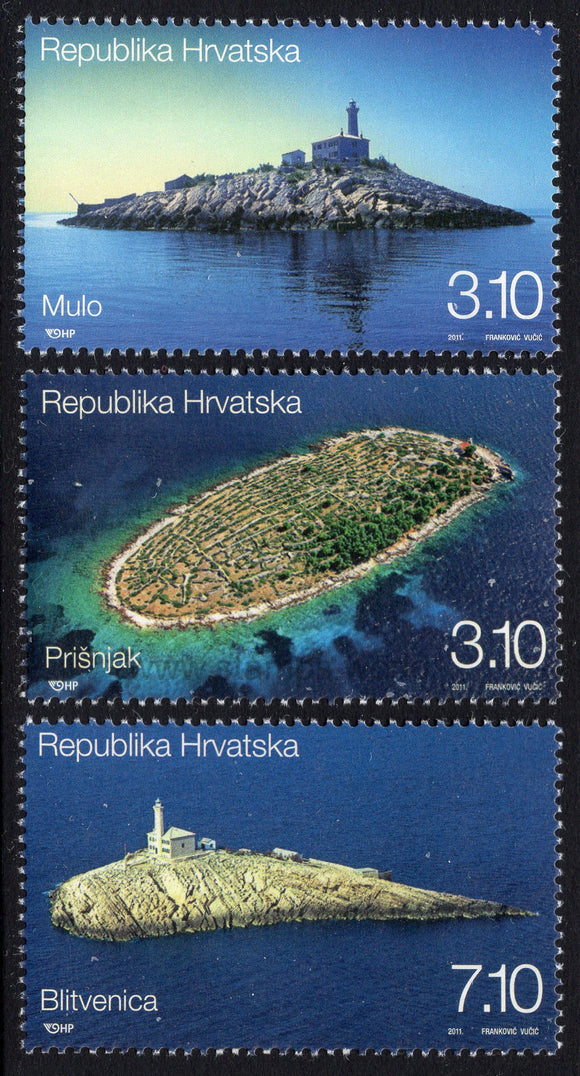 Croatia. 2011 Lighthouses. MNH