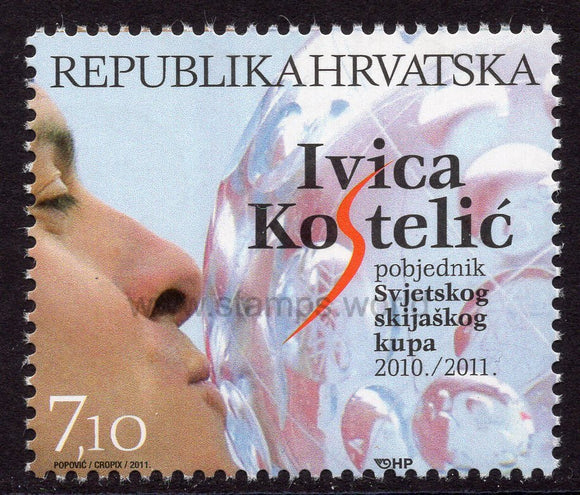 Croatia. 2011 Ivica Kostelic. Alpine Ski World Cup Champion. MNH