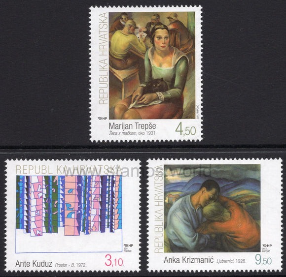 Croatia. 2011 Croatian Visual Arts. MNH