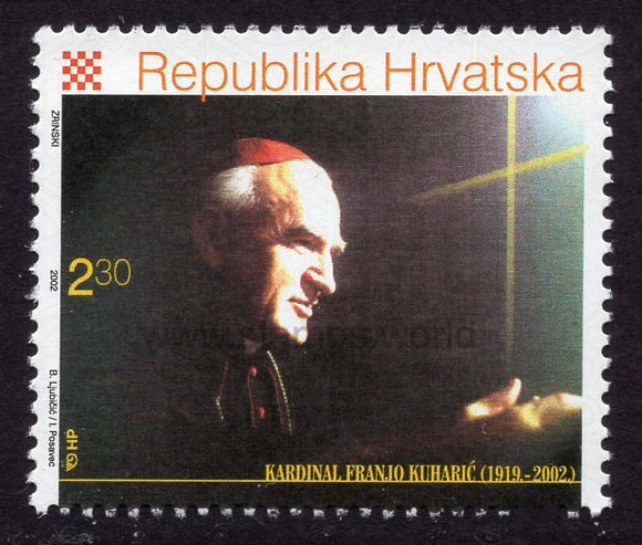 Croatia. 2002 Cardinal Franjo Kuharic. MNH