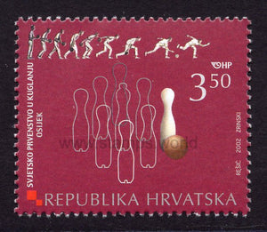 Croatia. 2002 World Bowling Championship. Osijek. MNH