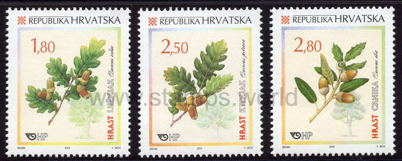 Croatia. 2002 Croatian Flora. Oaks. MNH