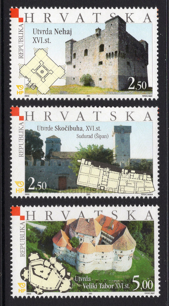 Croatia. 2002 Towers & Fortresses. MNH