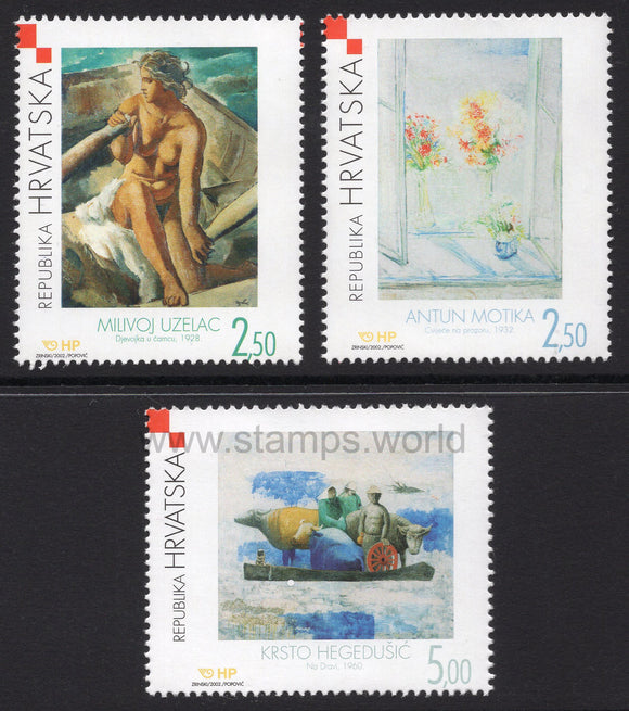 Croatia. 2002 Croatian Modern Painting. MNH