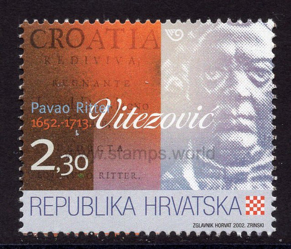 Croatia. 2002 Pavao Ritter Vitezovic. MNH