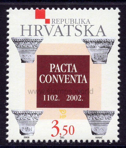 Croatia. 2002 Pacta conventa. MNH