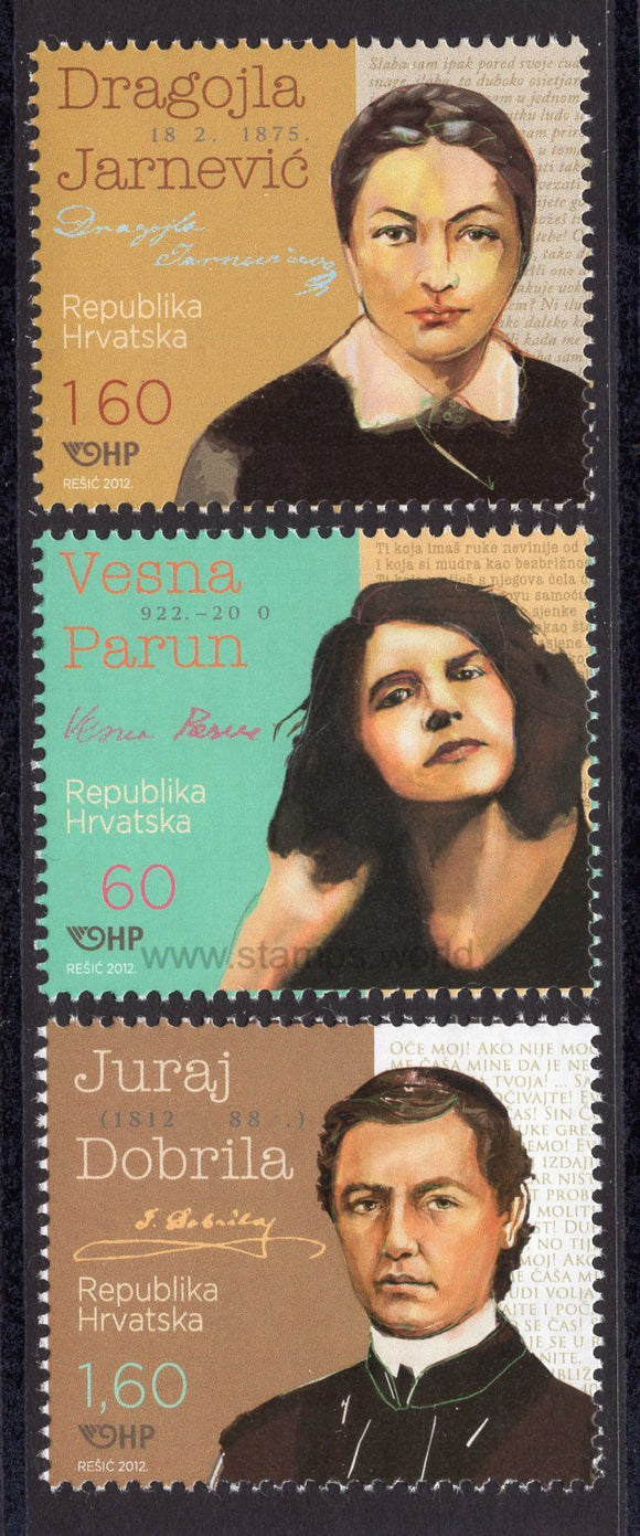 Croatia. 2012 Famous Croats. MNH