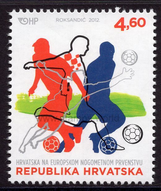 Croatia. 2012 Croatia at European Football Championship. MNH