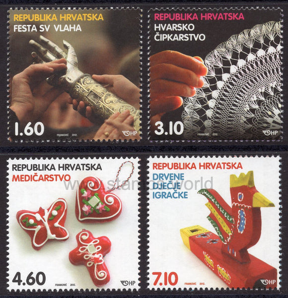 Croatia. 2012 UNESCO. Croatian Intangible Cultural Heritage. MNH
