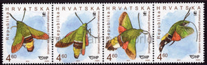Croatia. 2012 WWF. Croatian Olive Bee Hawk Moth. MNH