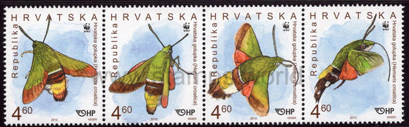 Croatia. 2012 WWF. Croatian Olive Bee Hawk Moth. MNH