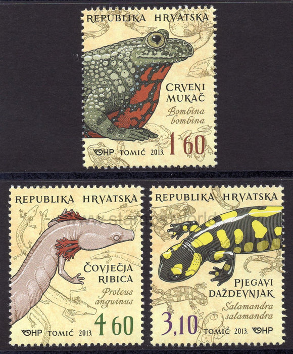Croatia. 2013 Croatian Fauna. Amphibians. MNH