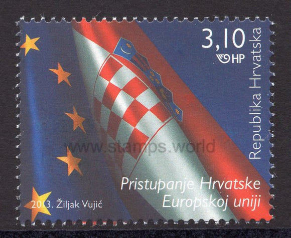 Croatia. 2013 Accession of Croatia to the European Union. MNH